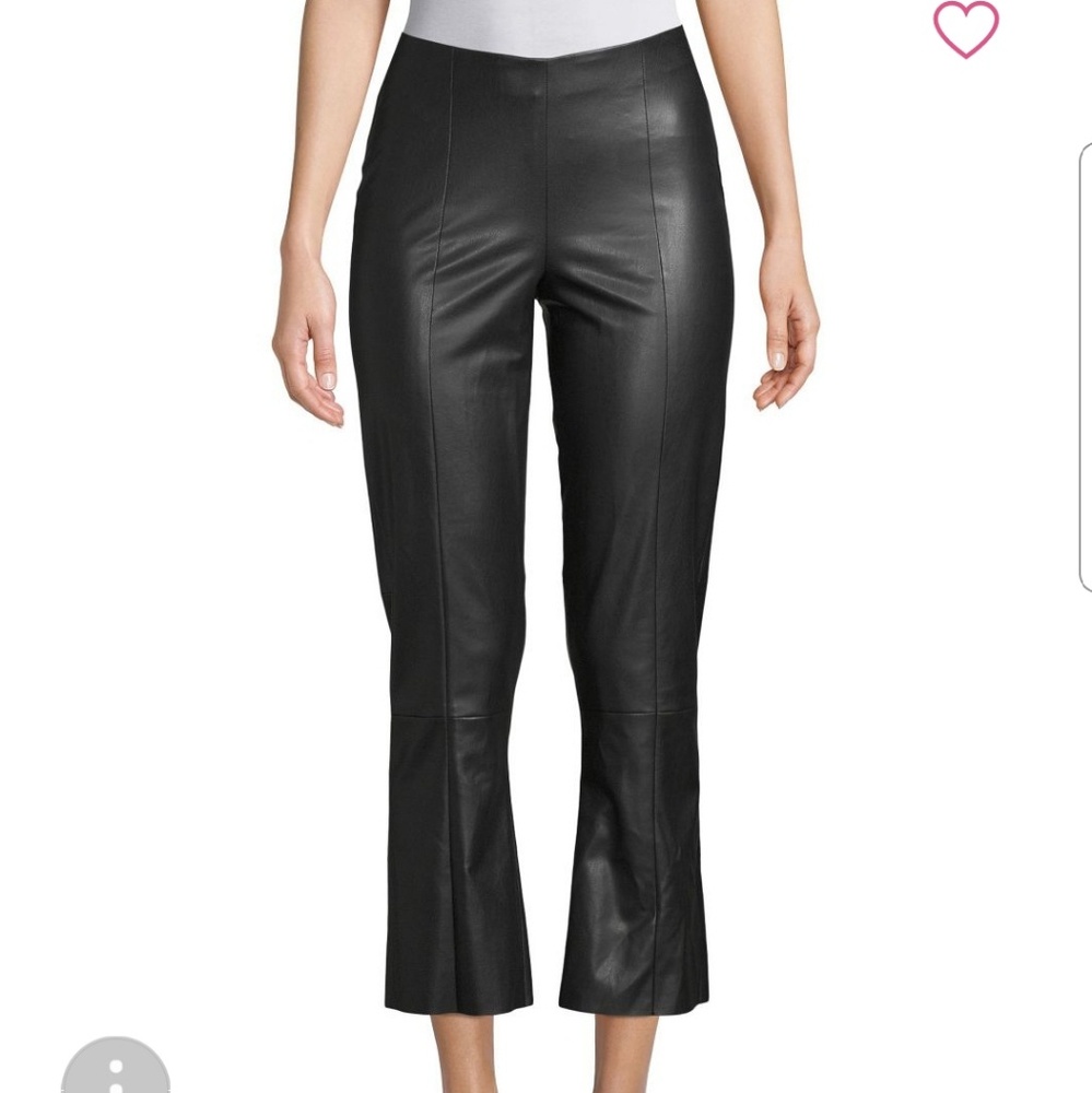 Faux Leather Cropped Pants